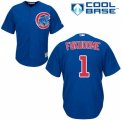 Mens Majestic Chicago Cubs #1 Kosuke Fukudome Replica Royal Blue Alternate Cool Base MLB Jersey