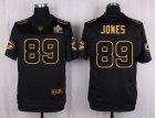 Nike Green Bay Packers #89 James Jones Black Pro Line Gold Collection Jersey(Elite)