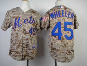 Youth mlb jerseys new york mets #45 Wheeler camo