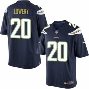 Mens Nike San Diego Chargers #20 Dwight Lowery Limited Navy Blue Team Color NFL Jersey