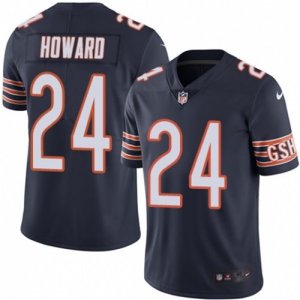 Men\'s Nike Chicago Bears #24 Jordan Howard Elite Navy Blue Rush NFL Jersey