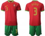 Portugal# 3 RUBEN Home 2022 FIFA World Cup Qatar Soccer Jersey
