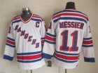 NHL New York Rangers #11 Mark Messier white jerseys(New vintage retro)