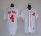 mlb cincinnati reds #4 phillips white