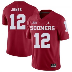 Oklahoma Sooners #12 Landry Jones Red College Football Jersey