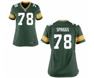 Women\'s Nike Green Bay Packers #78 Jason Spriggs Green Team Color NFL Jersey