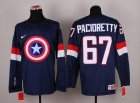 NHL Olympic Team USA #67 Max Pacioretty Navy Blue Captain America Fashion Stitched Jerseys