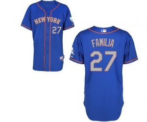 MLB new york mets #27 FANILIA blue jerseys