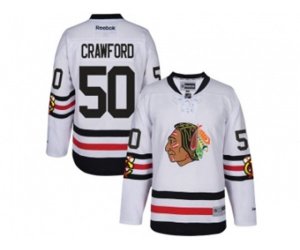 Youth Reebok Chicago Blackhawks #50 Corey Crawford 2017 Winter Classic White Stitched NHL Jersey