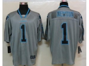 Nike NFL Carolina Panthers #1 Cam Newton grey Jerseys(Lights Out Elite)