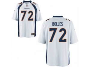 Mens Denver Broncos #72 Garett Bolles Nike White 2017 Draft Pick Game Jersey