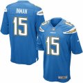 Mens Nike San Diego Chargers #15 Dontrelle Inman Game Electric Blue Alternate NFL Jersey