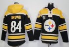 Nike Pittsburgh Steelers #84 Antonio Brown Black Player Pullover Hoodie