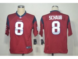 Nike NFL Houston Texans #8 Schaub Red Game Jerseys