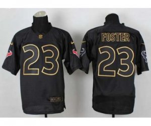 Nike jerseys houston texans #23 foster black[Elite gold lettering fashion]