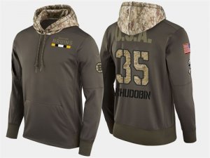 Nike Bruins 35 Anton Khudobin Olive Salute To Service Pullover Hoodie