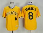 Pirates #8 Willie Stargell Yellow 1979 Throwback Jersey