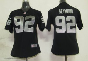 Women Nike Oakland Raiders #92 Seymour black Jersey