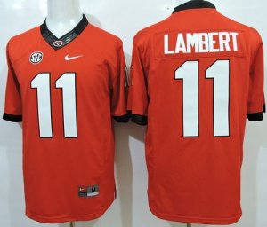 NCAA Georgia Bulldogs #11 Greyson Lambert Red Limited Stitched Jerseys