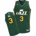 Mens Adidas Utah Jazz #3 George Hill Swingman Green Alternate NBA Jersey