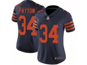 Women Nike Chicago Bears #34 Walter Payton Vapor Untouchable Limited Navy Blue 1940s Throwback Alternate NFL Jersey