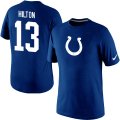 Nike Indianapolis Colts #13 T.Y. Hilton Name & Number T-Shirt blue