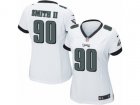 Women Nike Philadelphia Eagles #90 Marcus Smith II Game White NFL Jersey