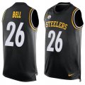 Nike Pittsburgh Steelers #26 Le'Veon Bell Black Team Color Men's Stitched NFL Limited Tank Top Jersey