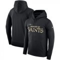 New Orleans Saints Nike Property Of Performance Pullover Hoodie Black