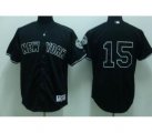New York Yankees #15 MUNSON 2009 world series patchs black