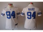 Nike Women Dallas cowboys #94 DeMarcus Ware White Limited Jerseys