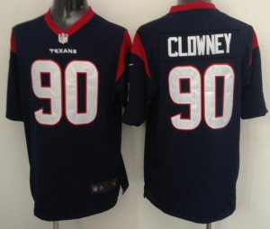 Nike jerseys houston texans #90 clowney blue[game][clowney]