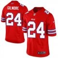 Nike Buffalo Bills #24 Stephon Gilmore Red Jerseys(Elite)