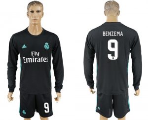 2017-18 Real Madrid 9 BENZEMA Away Soccer Jersey