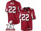 Mens Nike Atlanta Falcons #22 Keanu Neal Limited Red Team Color Super Bowl LI 51 NFL Jersey