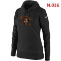 Women Cincinnati Bengals Logo Pullover Hoodie-1