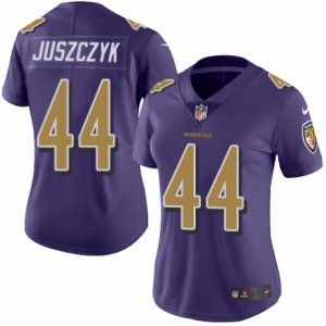 Women\'s Nike Baltimore Ravens #44 Kyle Juszczyk Limited Purple Rush NFL Jersey