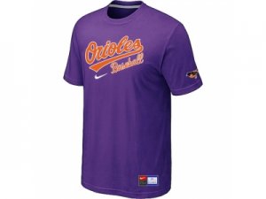 Baltimore Orioles Purple Nike Short Sleeve Practice T-Shirt