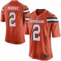 Mens Nike Cleveland Browns #2 Patrick Murray Game Orange Alternate NFL Jersey