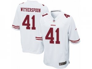 Mens Nike San Francisco 49ers #41 Ahkello Witherspoon Game White NFL Jersey