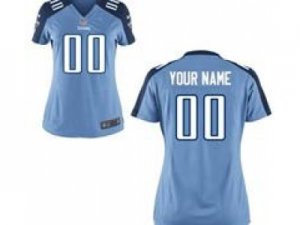 Women\'s Nike Tennessee Titans Customized Game Team L.blue Jerseys