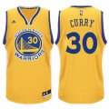 Mens Adidas Golden State Warriors #30 Stephen Curry Authentic Gold NBA Jersey