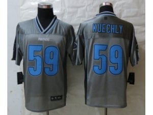 Nike Carolina Panthers #59 Kuechly Grey Jerseys(Vapor Elite)