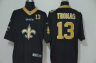 Mens New Orleans Saints #13 Michael Thomas Black 2020 Big Logo