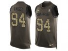 Nike Los Angeles Chargers #94 Corey Liuget Limited Green Salute to Service Tank Top NFL Jersey