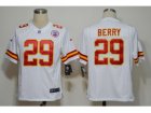 Nike NFL kansas city chiefs #29 berry white Game Jerseys