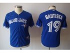 youth mlb jerseys toronto blue jays #19 bautista blue[2012 new](bautista)