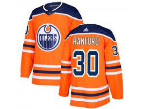 Adidas Edmonton Oilers #30 Bill Ranford Orange Home Authentic Stitched NHL Jersey