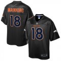 Nike Denver Broncos #18 Peyton Manning Black Men NFL Pro Line Black Reverse Fashion Game Jersey