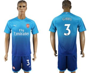 2017-18 Arsenal 3 GIBBS Away Soccer Jersey